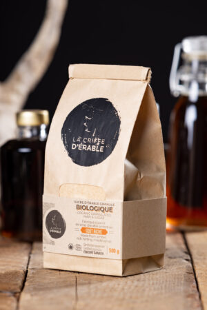 Sucre d'érable granulé biologique